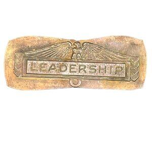 Vintage Copper Colored Leadership Award Baltimore Area High School 1950s